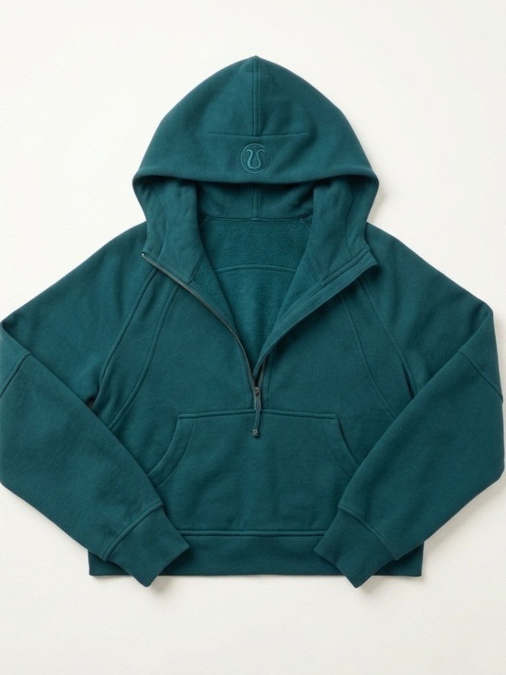 Lululemon Scuba Oversized Half-Zip Hoodie Rare Green Jasper - XS/S